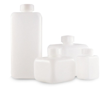 Vierkantflasche aus HDPE - 20 ml