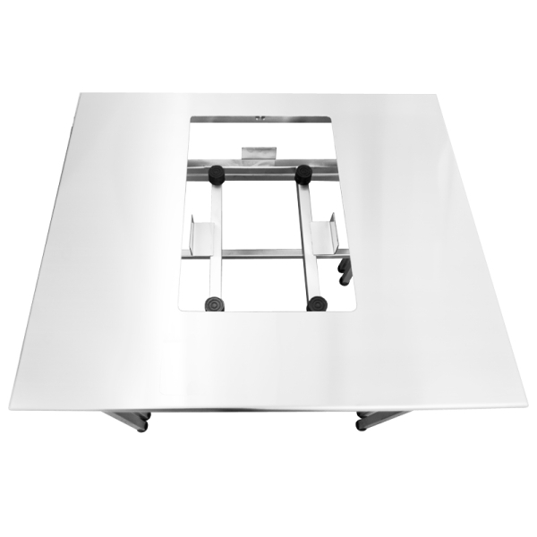 Tischplatte Edelstahl ohne Graniteinlage