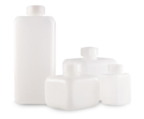 Vierkantflasche aus HDPE - 50 ml